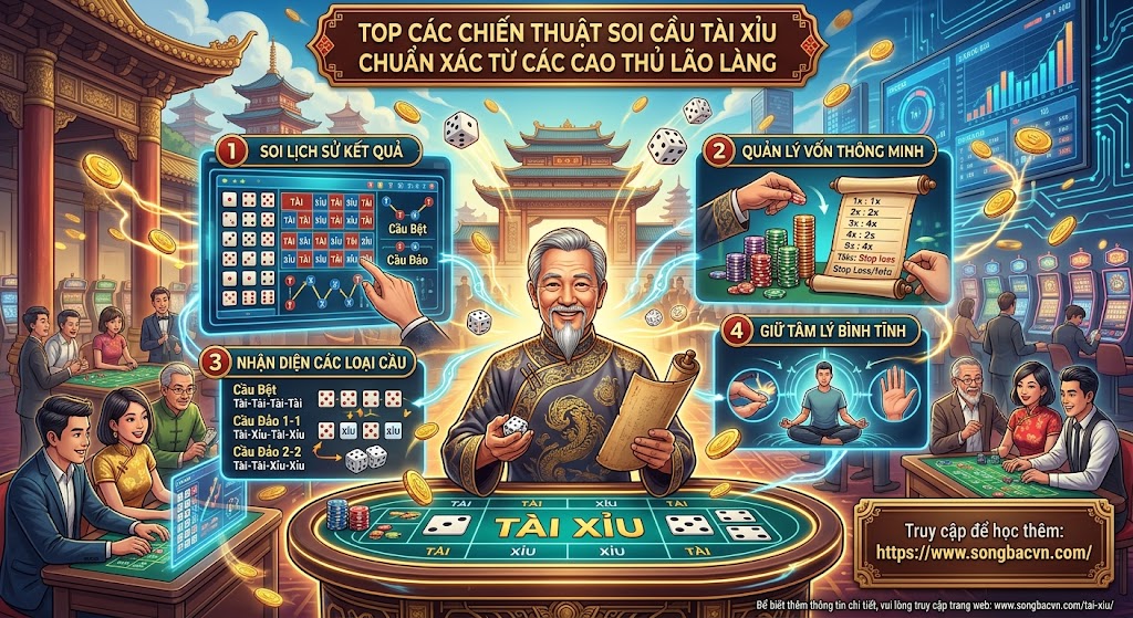 Top các chiến thuật soi cầu Tài Xỉu chuẩn xác từ các cao thủ lão làng