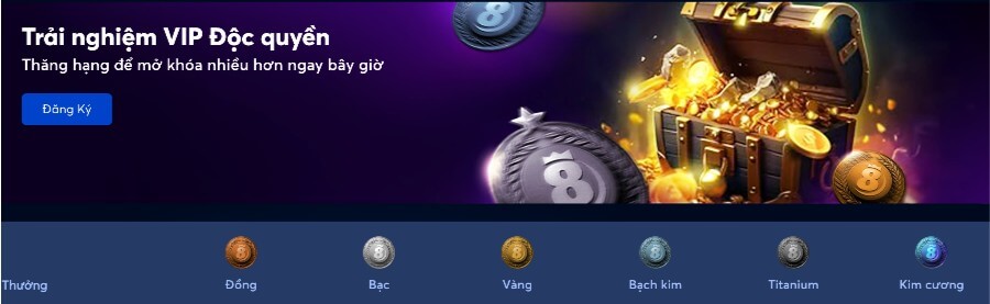 Thưởng VIP BK8