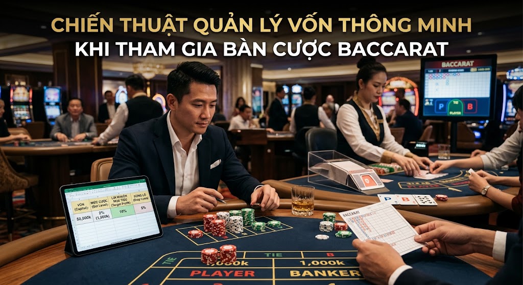 Chiến thuật quản lý vốn thông minh khi tham gia bàn cược Baccarat