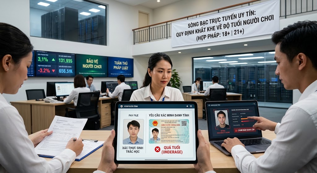 Sòng bạc trực tuyến uy tín có quy định khắt khe về độ tuổi người chơi không?