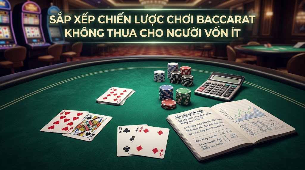 Sắp xếp chiến lược chơi Baccarat không thua cho người vốn ít